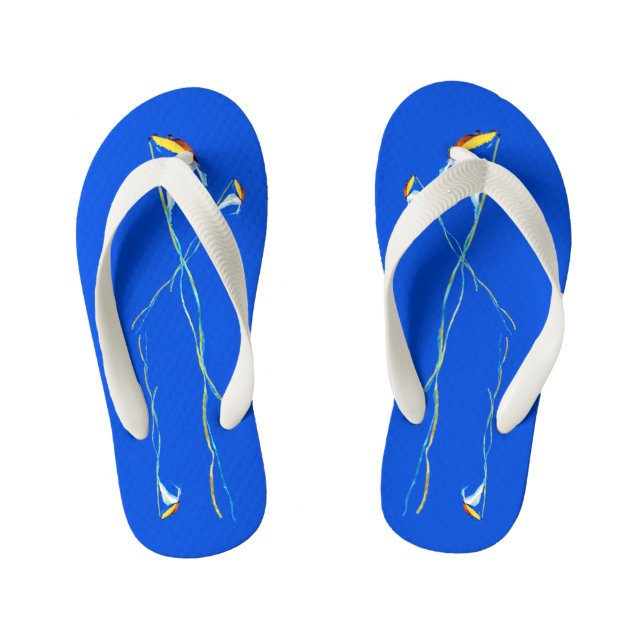 Macaw Kite Kid's Thongs (Footbed)