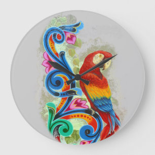 macaw large clock