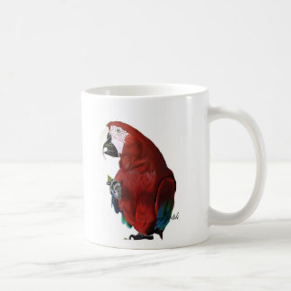 Macaw on a cup