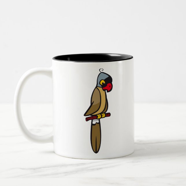 Macaw Parrot 2 Two-Tone Coffee Mug (Left)