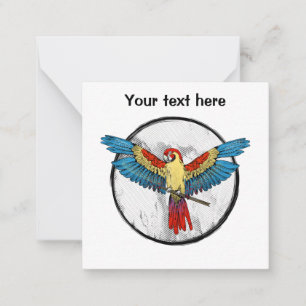Macaw Parrot Card
