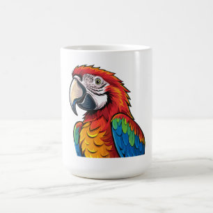 Macaw parrot coffee mug