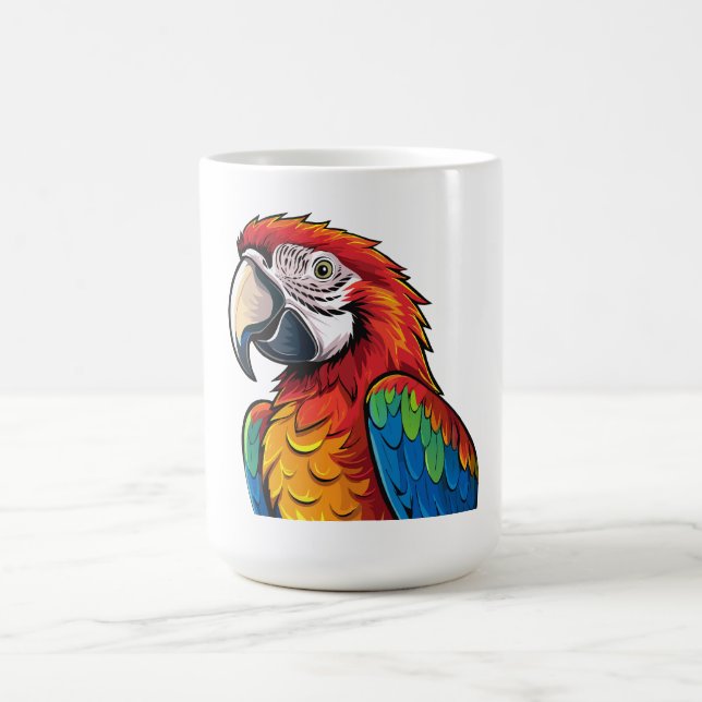 Macaw parrot coffee mug (Center)