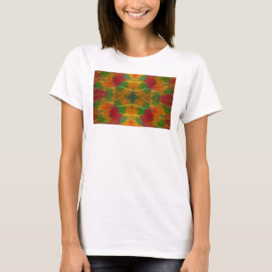 Macaw parrot feather kaleidoscope T-Shirt