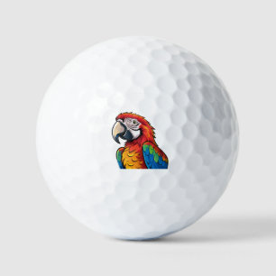 Macaw parrot golf balls