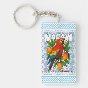 Macaw-parrot Key Ring