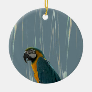 Macaw Parrot Photo Ornament