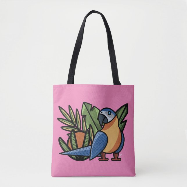 Macaw parrot Tote Bags (Front)