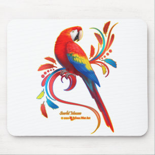 Macaw-Scarlet Mouse Pad