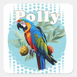 Macaw Square Sticker