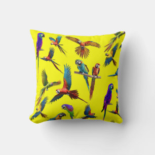 Macaws and more macaws cushion