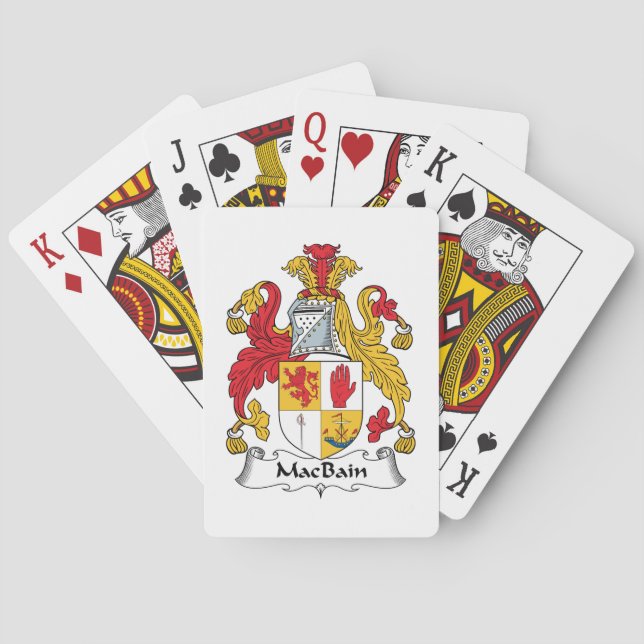 MacBain Family Crest Playing Cards (Back)