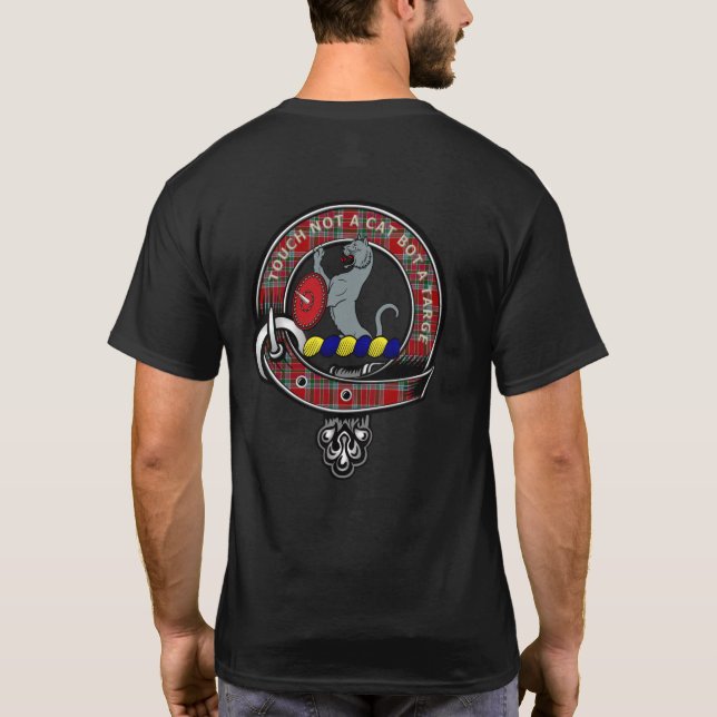 MacBain Tartan Clan Badge T-Shirt (Back)