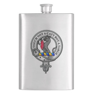 MacBainCrest Badge Hip Flask