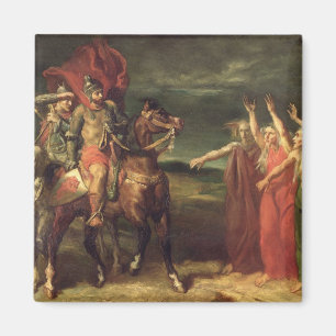 Macbeth and the Three Witches, 1855 Magnet