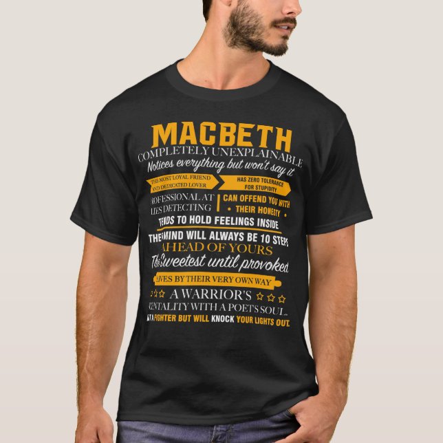 MACBETH completely unexplainable T-Shirt (Front)