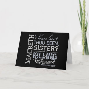 Macbeth Killing Swine Quote Card
