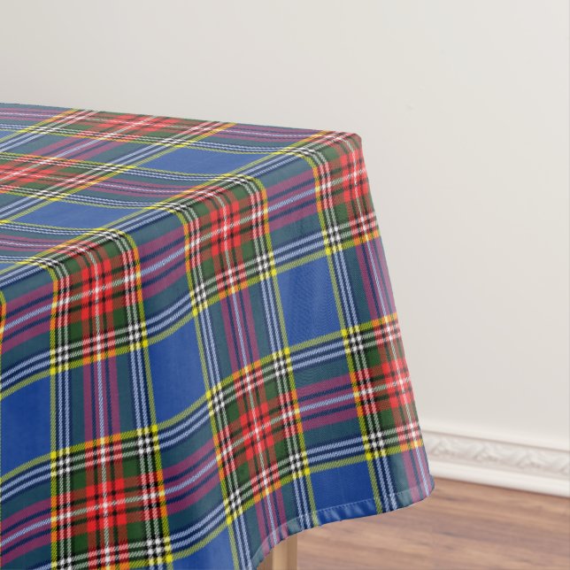 MacBeth Modern Tartan Plaid Scottish Colourful  Tablecloth (In Situ)