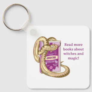 Macbeth Red books about witches Key Ring
