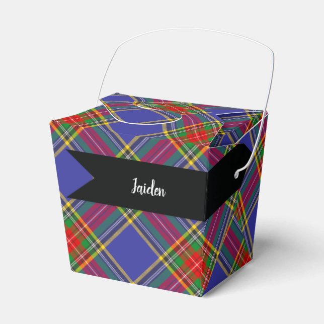 MacBeth Tartan Plaid Scottish Pattern Favour Box (Front Side)
