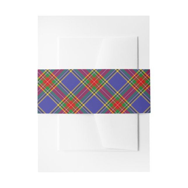 MacBeth Tartan Plaid Scottish Pattern Invitation Belly Band (Front Example)