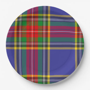 MacBeth Tartan Plaid Scottish Pattern Paper Plate