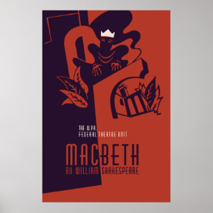 MacBeth William Shakespeare Poster