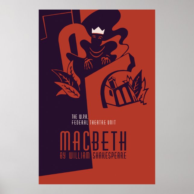 MacBeth William Shakespeare Poster (Front)