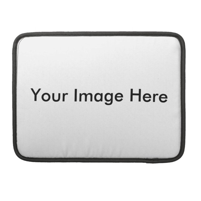 MacBook Pro 13" Sleeve - Customised Template Blank (Back)