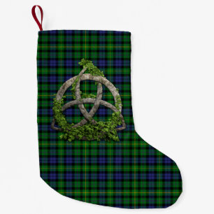 MacBride Tartan And Celtic Trinity Knot Small Christmas Stocking