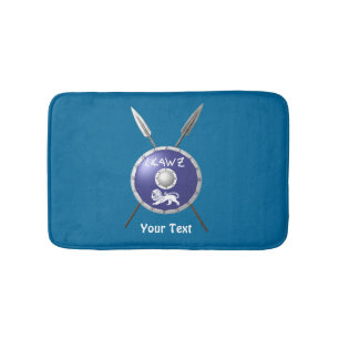 Maccabee Shield And Spears Bath Mat