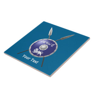 Maccabee Shield And Spears Ceramic Tile