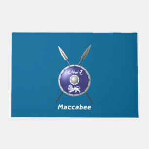 Maccabee Shield And Spears Doormat