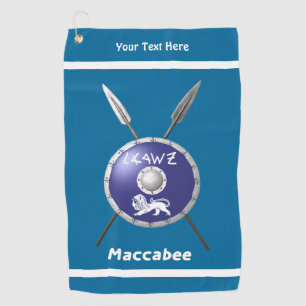 Maccabee Shield And Spears Golf Towel