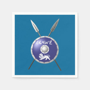 Maccabee Shield And Spears Napkin