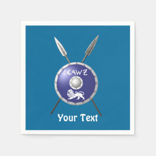 Maccabee Shield And Spears Napkin