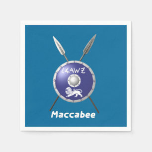 Maccabee Shield And Spears Napkin