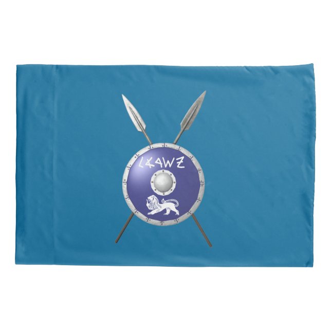 Maccabee Shield And Spears Pillowcase (Back)