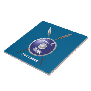 Maccabee Shield And Spears Tile