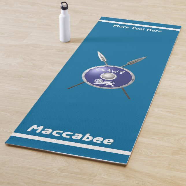 Maccabee Shield And Spears Yoga Mat (In Situ)