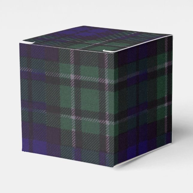 Maccallum clan Plaid Scottish tartan Favour Box (Front Side)