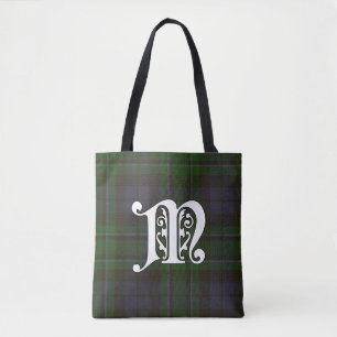 MacCallum Clan Tartan Monogram Tote Bag