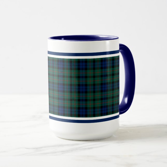MacCallum Clan Tartan Mug (Front Right)