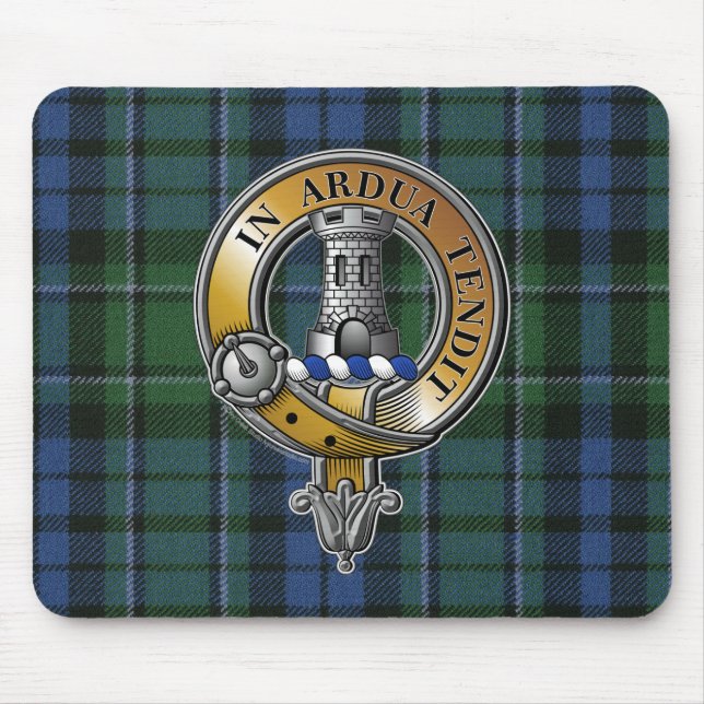 MacCallum Tartan & Badge Mouse Pad (Front)