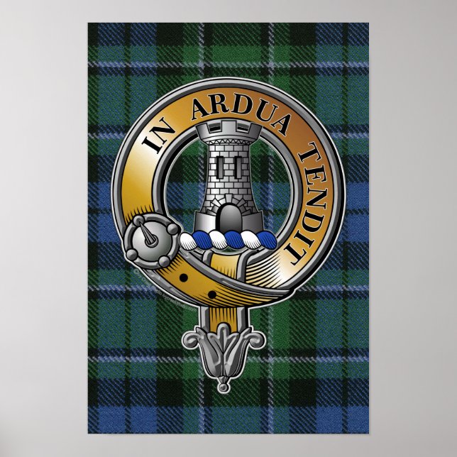 MacCallum Tartan & Badge Poster (Front)