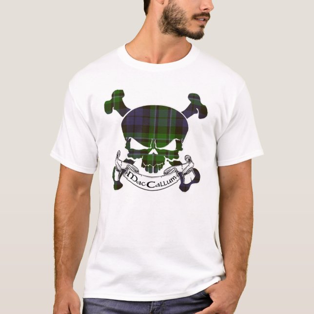 MacCallum Tartan Skull T-Shirt (Front)