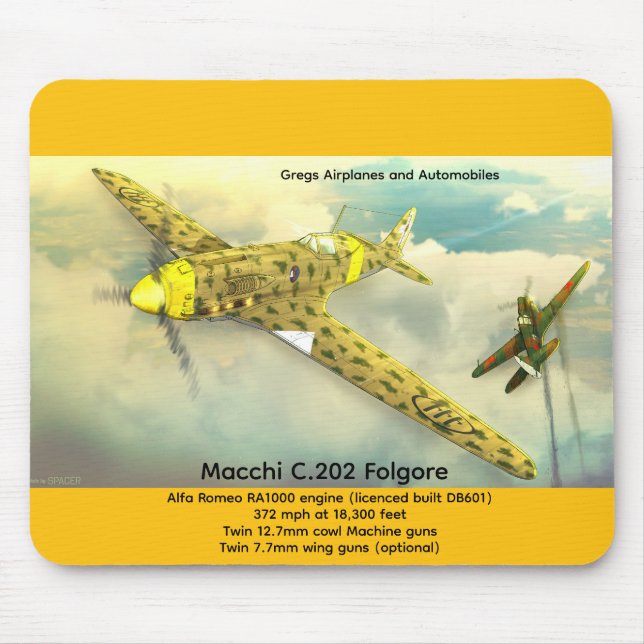 Macchi C.202 Folgore Mouse Pad (Front)