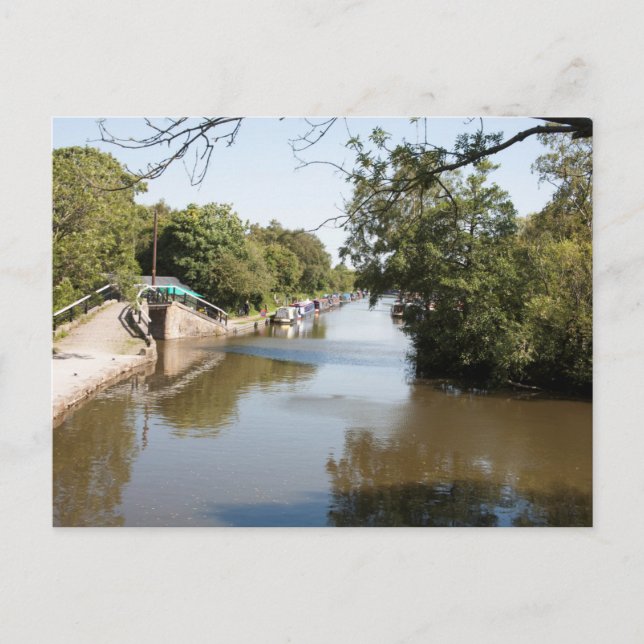 Macclesfield Canal Higher Poynton Cheshire Postcard (Front)