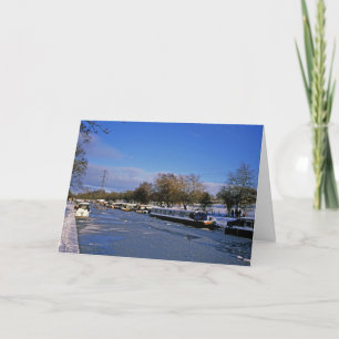 Macclesfield Canal Winter Cheshire Holiday Card