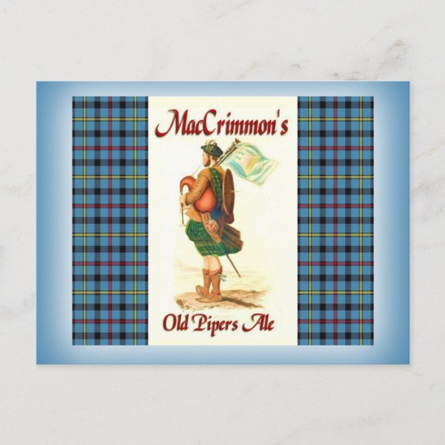 MacCrimmon's Old Piper's Ale Postcard (Front)